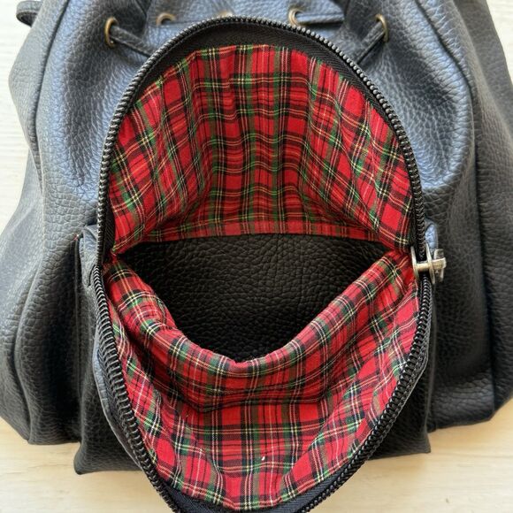 Vintage BH Smith Purse Black Leather Bucket Bag Shoulder Strap Pebble Leather - Picture 5 of 6